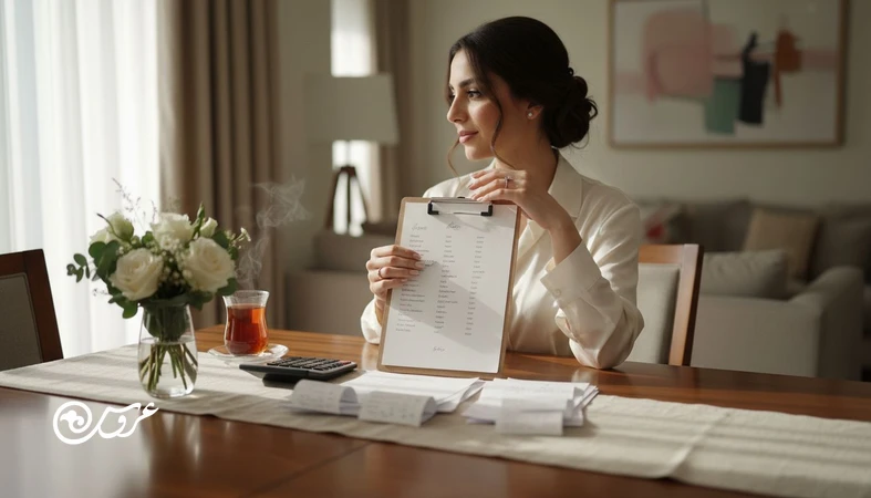 کنترل هزینه پذیرایی عروسی با منوی هوشمند، لیست مهمان و کاهش پرت غذا