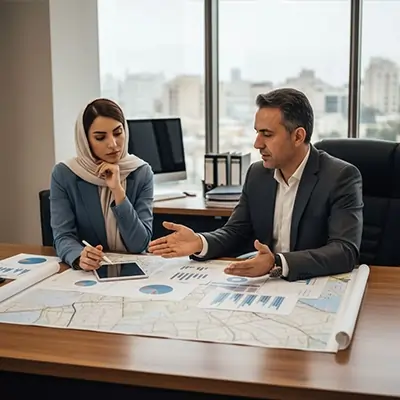 تصاویری از نقشه مسیر مشتری در ایزد ملک_ ایزدملک