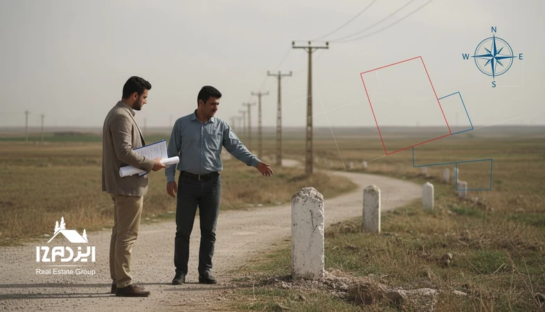 چک‌لیست سوالات بازدید زمین از فروشنده درباره سند، کاربری، معبر و استعلام‌های لازم پیش از خرید